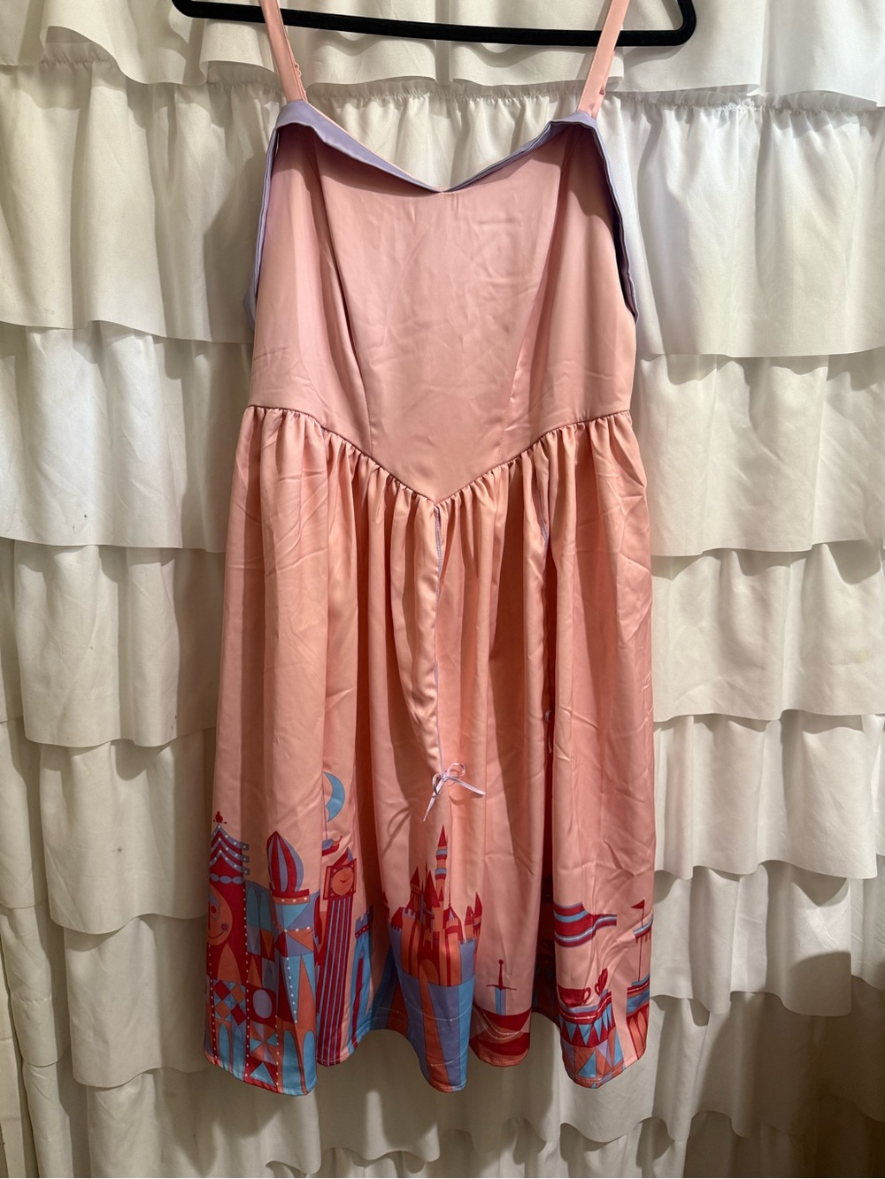 DISNEY- The Dress Shop- Pink Castle-Print Fit & Flare Dress - Picture 4 of 12